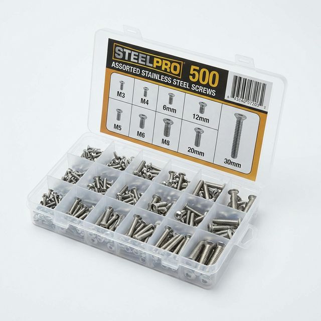 Paslanmaz Çelik Vida Seti 500 Adet